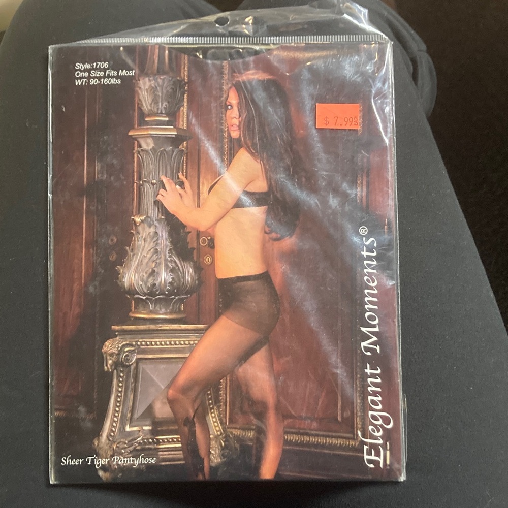 Elegant Moments Sheer Black Pantyhose